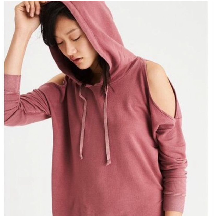 Ae Soft & Sexy Cold Shoulder Hoodie